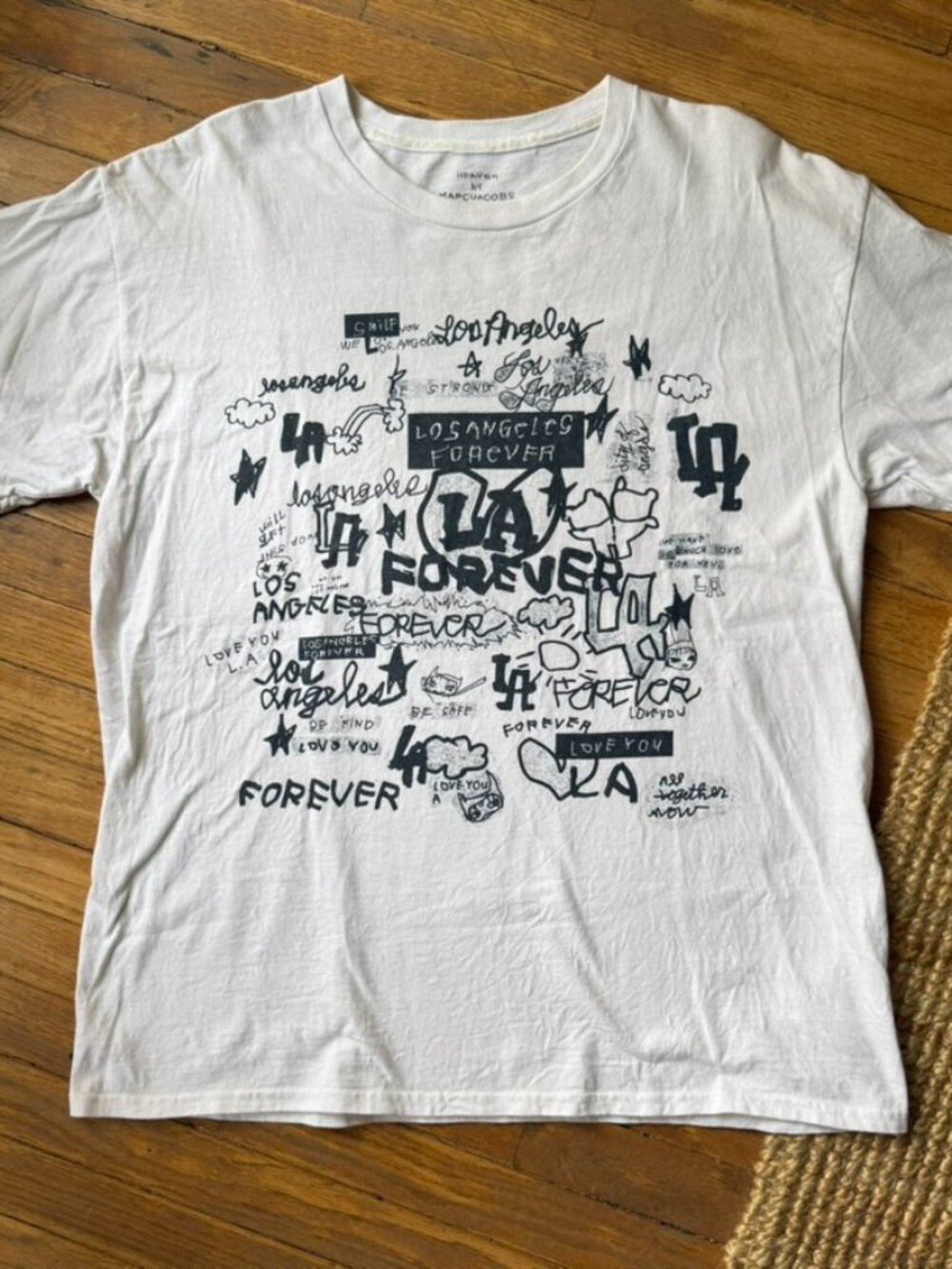 Heaven by Marc Jacobs "LA Forever" fire relief T-shirt